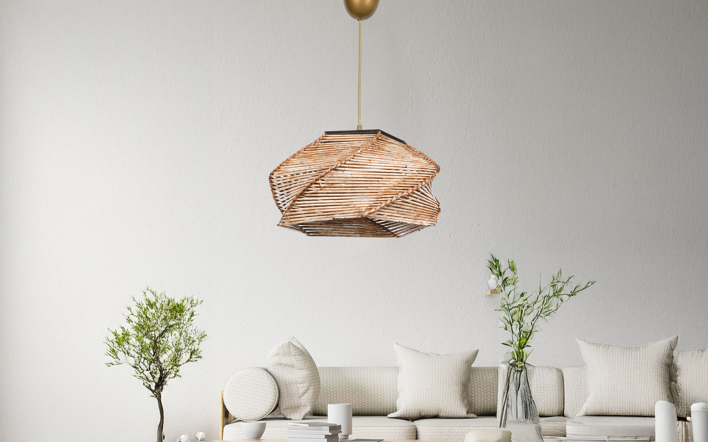 Ceiling lamp Yuta, natural  1